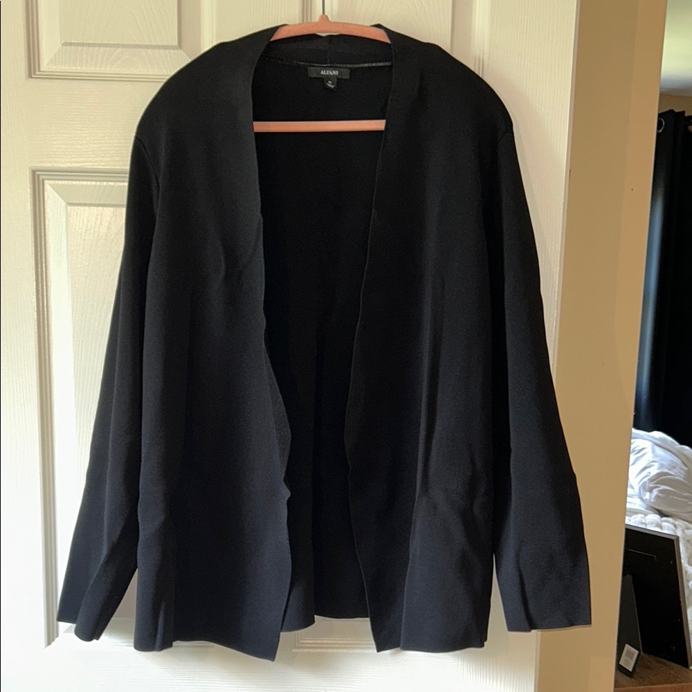 Alfani Black Blazer Sweater Jacket